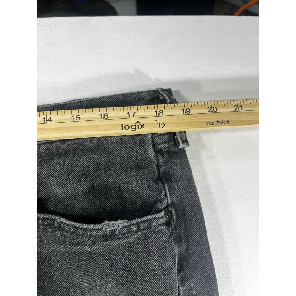 Lee Regular Fit Jeans Men's 38x29 Black Gray Denim Straight Leg 100% Cotton